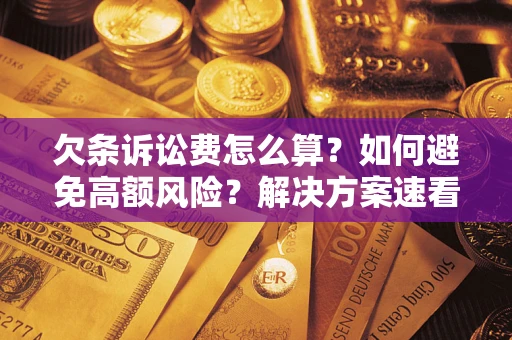 济南欠条诉讼费怎么算？如何避免高额风险？解决方案速看！