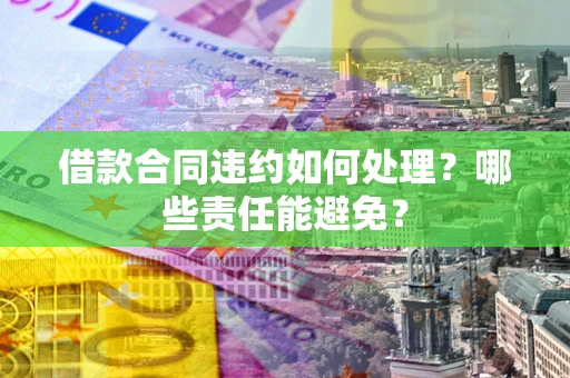济南借款合同违约如何处理？哪些责任能避免？