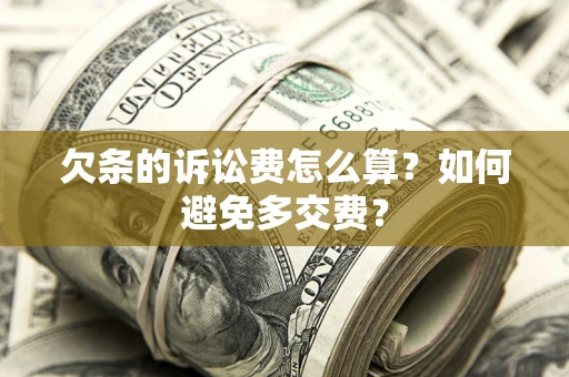 济南欠条的诉讼费怎么算？如何避免多交费？