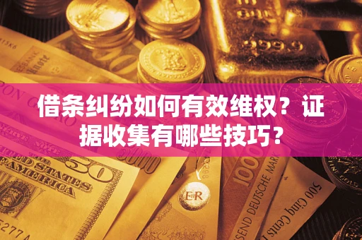 济南借条纠纷如何有效维权？证据收集有哪些技巧？